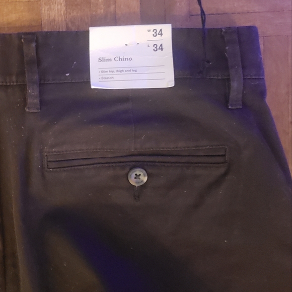 NEW WITH TAGS NWT Brown Goodfellow & Co hennepin chino slim stretch 34x34 - Picture 11 of 12